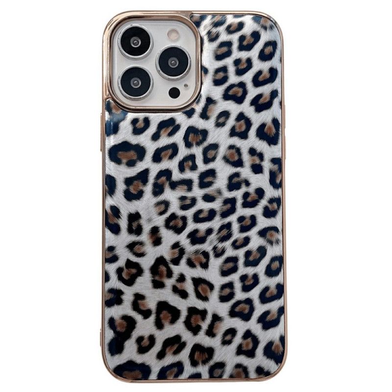 Deksel Til iPhone 14 Leopardhudeffekt