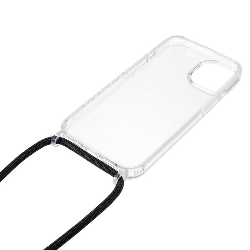 Deksel Til iPhone 14 Med Snor Transparent Snor