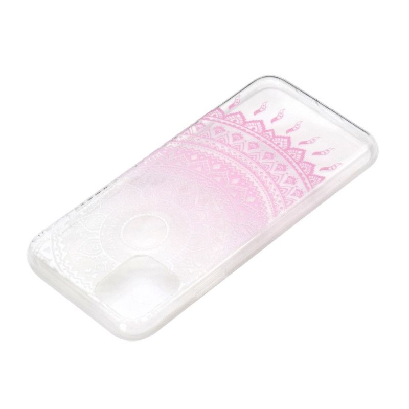 Deksel Til iPhone 14 Transparent Farget Mandala