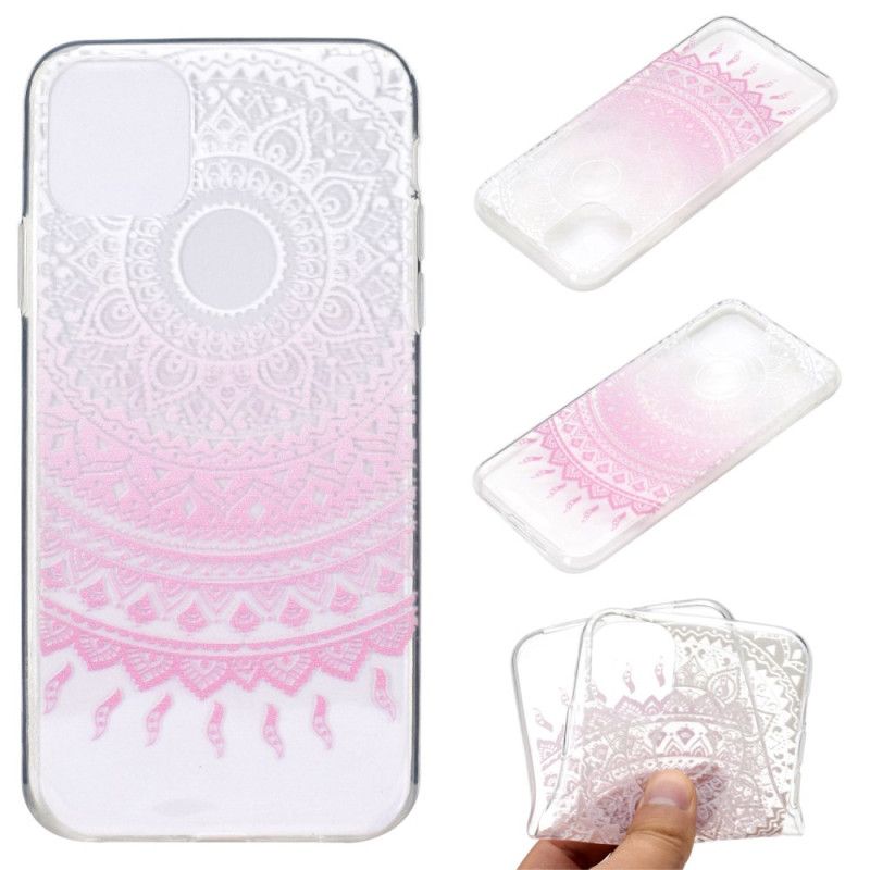 Deksel Til iPhone 14 Transparent Farget Mandala