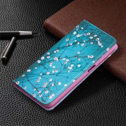 Beskyttelse Deksel Til Samsung Galaxy A32 5G Folio Deksel Blomstrende Grener
