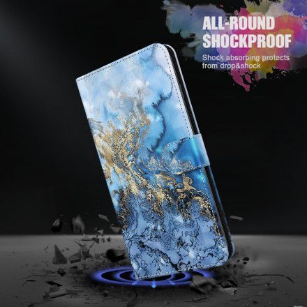 Folio Deksel Til Samsung Galaxy A32 5G Light Spot Marble Design Med Snor