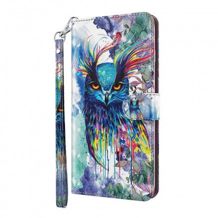 Folio Deksel Til Samsung Galaxy A32 5G Lysflekk Akvarellfugl