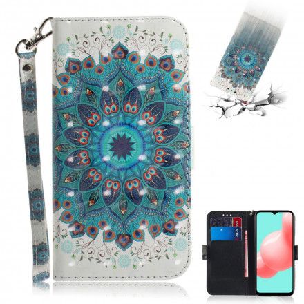 Folio Deksel Til Samsung Galaxy A32 5G Med Kjede Masterful Strappy Mandala