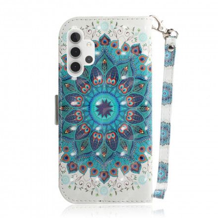 Folio Deksel Til Samsung Galaxy A32 5G Med Kjede Masterful Strappy Mandala