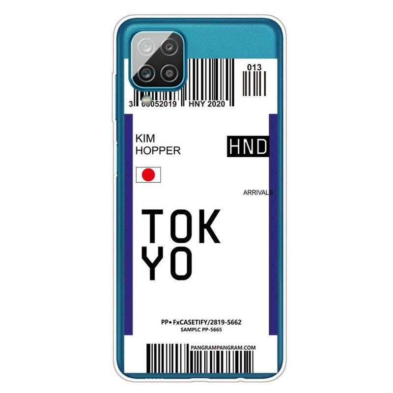 Deksel Til Samsung Galaxy M12 / A12 Boardingkort Til Tokyo