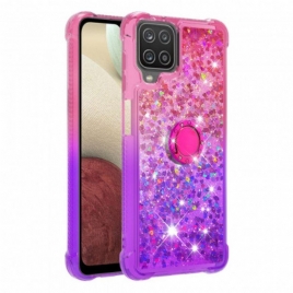 Deksel Til Samsung Galaxy M12 / A12 Glitter Ring-bracket