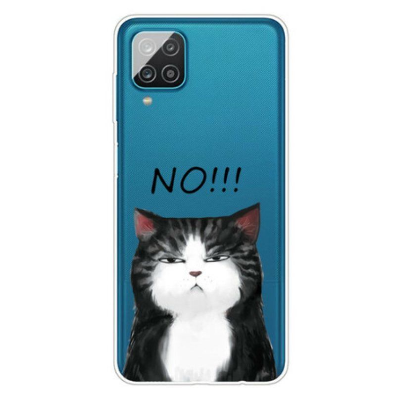 Deksel Til Samsung Galaxy M12 / A12 Katten Som Sier Nei