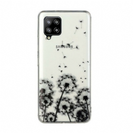 Deksel Til Samsung Galaxy M12 / A12 Sømløse Svarte Løvetann