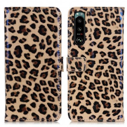 Folio Deksel Til Sony Xperia 5 III Enkel Leopard