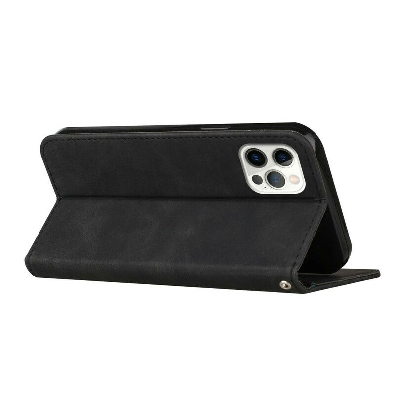 Beskyttelse Deksel Til iPhone 12 / 12 Pro Folio Deksel S-design Skinnstil