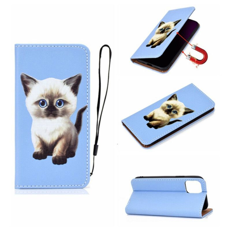 Beskyttelse Deksel Til iPhone 12 / 12 Pro Folio Deksel Superstar Cat