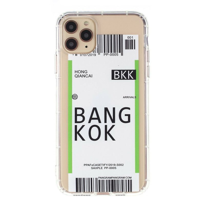 Deksel Til iPhone 12 / 12 Pro Boardingskort Til Bangkok