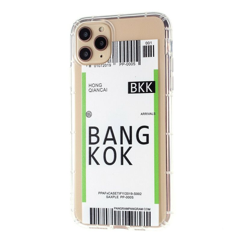 Deksel Til iPhone 12 / 12 Pro Boardingskort Til Bangkok