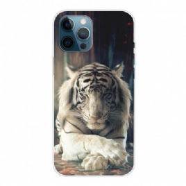 Deksel Til iPhone 12 / 12 Pro Fleksibel Tiger