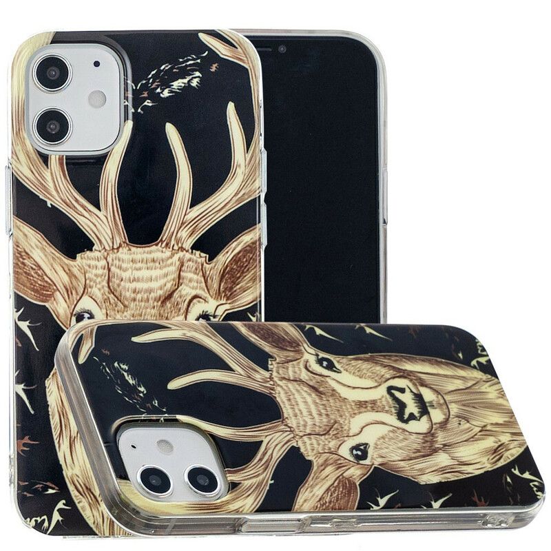 Deksel Til iPhone 12 / 12 Pro Fluorescerende Majestic Stag