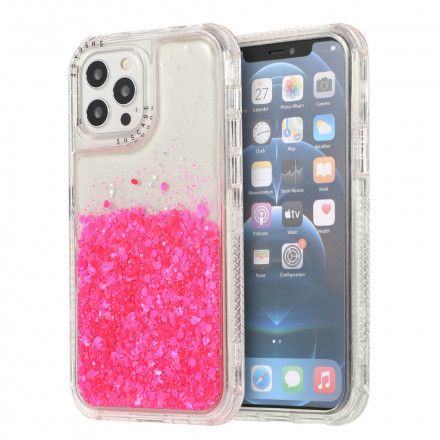 Deksel Til iPhone 12 / 12 Pro Glitterpulver