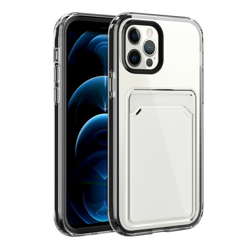 Deksel Til iPhone 12 / 12 Pro Klar Hybridkortholder