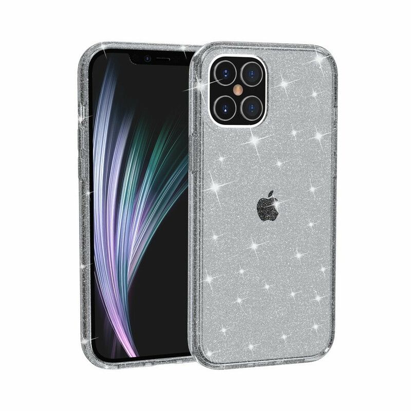 Deksel Til iPhone 12 / 12 Pro Transparente Paljetter