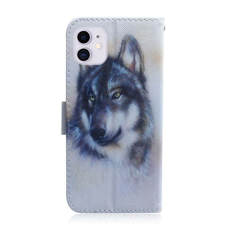 Folio Deksel Til iPhone 12 / 12 Pro Canine Gaze