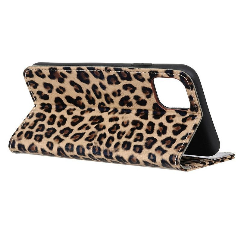 Folio Deksel Til iPhone 12 / 12 Pro Leopard