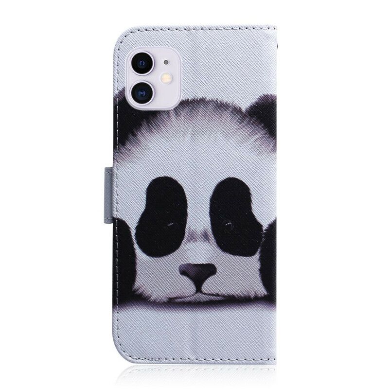 Folio Deksel Til iPhone 12 / 12 Pro Panda-ansikt