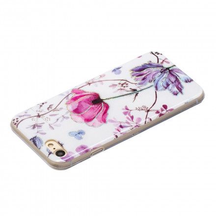 Deksel Til iPhone SE 3 / SE 2 / 8 / 7 Blomsterdesignpalljetter