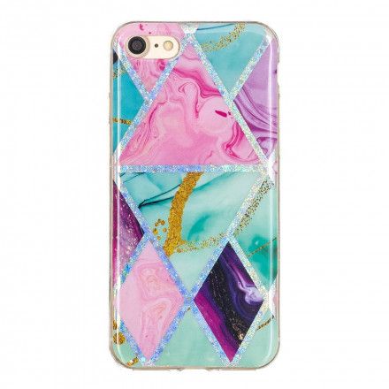 Deksel Til iPhone SE 3 / SE 2 / 8 / 7 Glitter Design Marmor