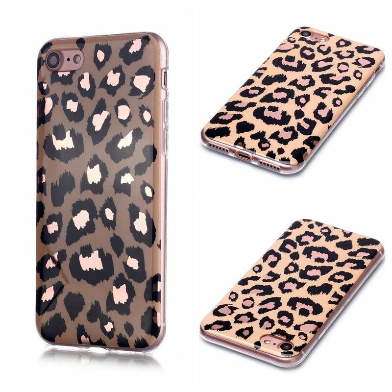 Deksel Til iPhone SE 3 / SE 2 / 8 / 7 Marmor I Leopardstil