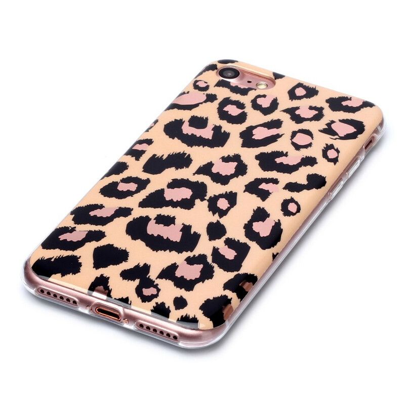 Deksel Til iPhone SE 3 / SE 2 / 8 / 7 Marmor I Leopardstil