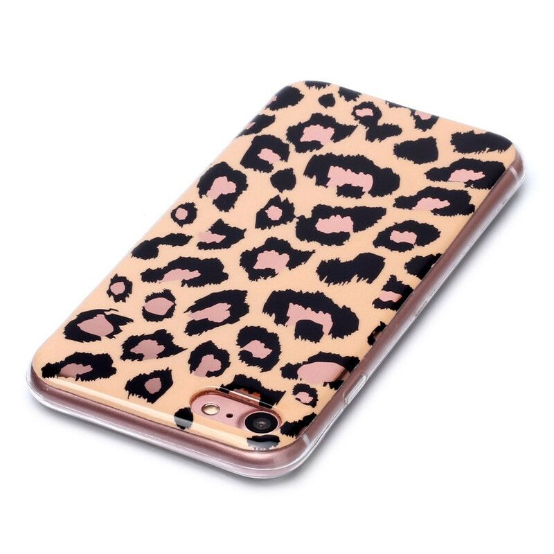 Deksel Til iPhone SE 3 / SE 2 / 8 / 7 Marmor I Leopardstil