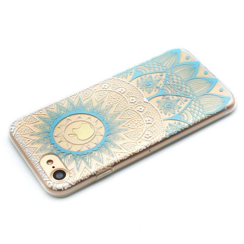 Deksel Til iPhone SE 3 / SE 2 / 8 / 7 Transparent Farget Mandala