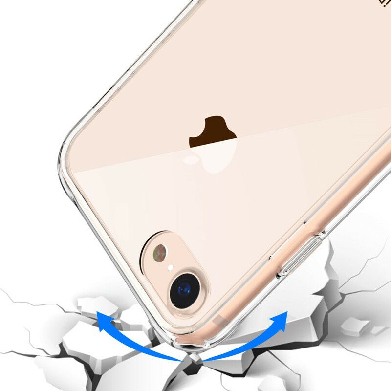 Deksel Til iPhone SE 3 / SE 2 / 8 / 7 Transparent Leeu-glass Og Akryl