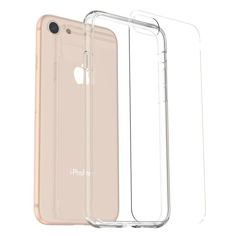 Deksel Til iPhone SE 3 / SE 2 / 8 / 7 Transparent Leeu-glass Og Akryl