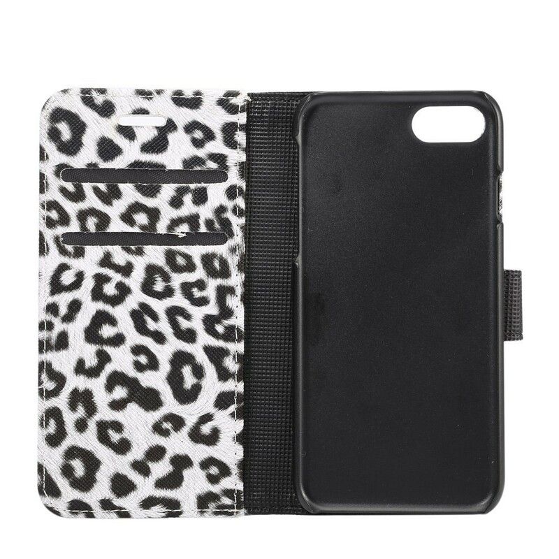 Folio Deksel Til iPhone SE 3 / SE 2 / 8 / 7 Leopard