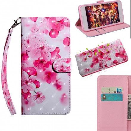 Folio Deksel Til iPhone SE 3 / SE 2 / 8 / 7 Rosa Blomster