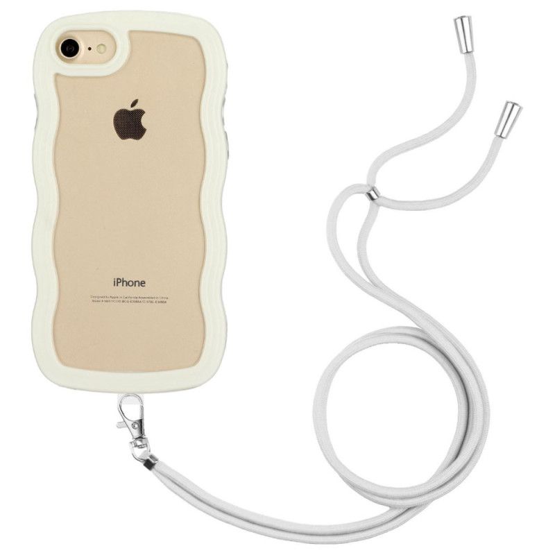 Mobildeksel Til iPhone SE 3 / SE 2 / 8 / 7 Med Snor Wave Drawstring