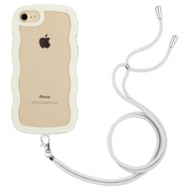 Mobildeksel Til iPhone SE 3 / SE 2 / 8 / 7 Med Snor Wave Drawstring