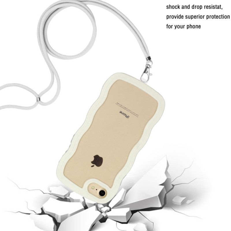 Mobildeksel Til iPhone SE 3 / SE 2 / 8 / 7 Med Snor Wave Drawstring