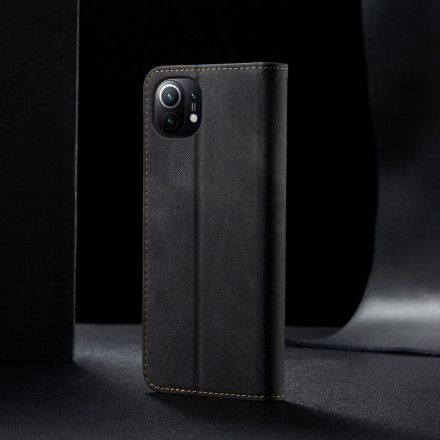 Beskyttelse Deksel Til Xiaomi Mi 11 5G Folio Deksel Denimduk