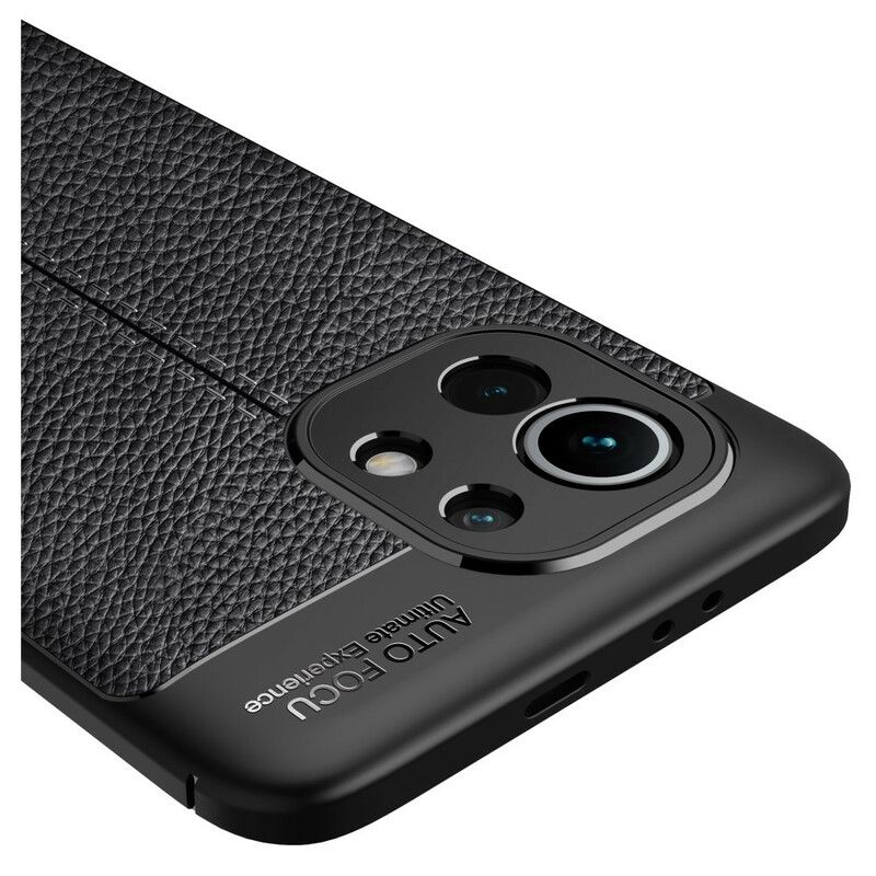 Deksel Til Xiaomi Mi 11 5G Dobbellinje Litchi-skinneffekt