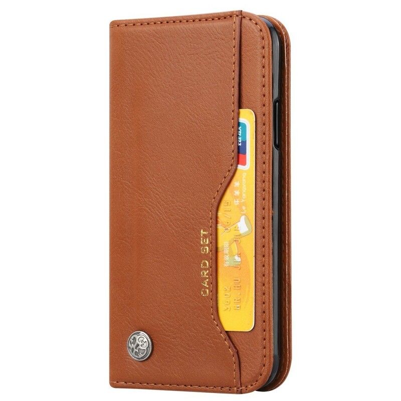 Beskyttelse Deksel Til iPhone XR Folio Deksel Faux Leather Card Holder