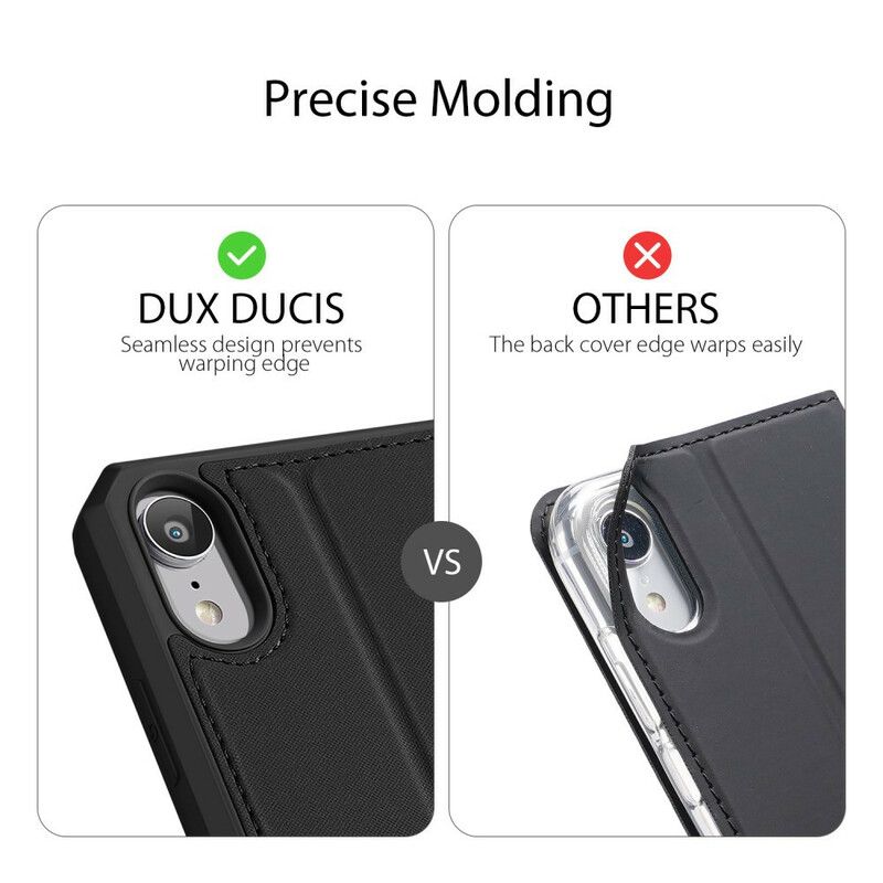 Beskyttelse Deksel Til iPhone XR Folio Deksel Skin X Series Dux Ducis