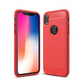 Deksel Til iPhone XR Børstet Karbonfiber