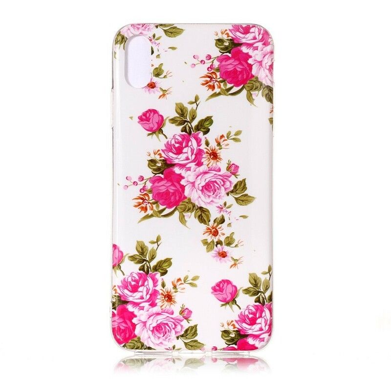 Deksel Til iPhone XR Fluorescerende Liberty-blomster