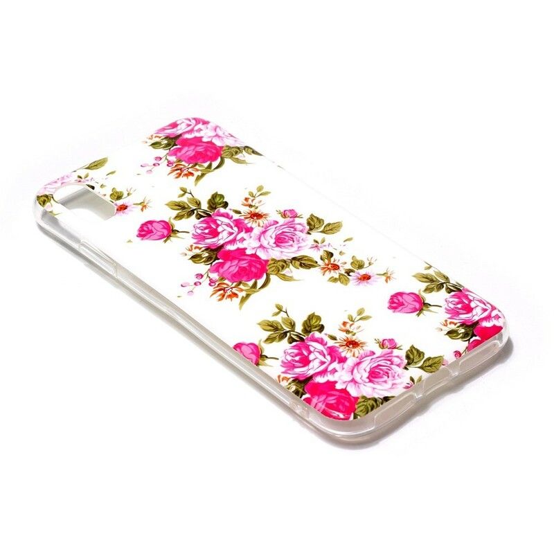 Deksel Til iPhone XR Fluorescerende Liberty-blomster