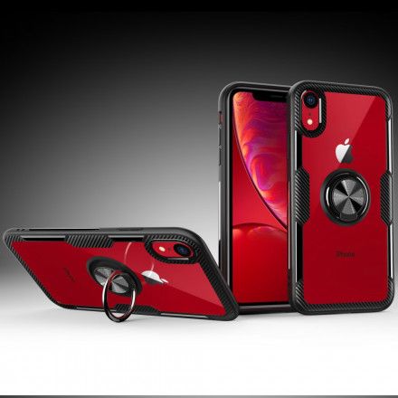 Deksel Til iPhone XR Herdet Glass Ringstøtte