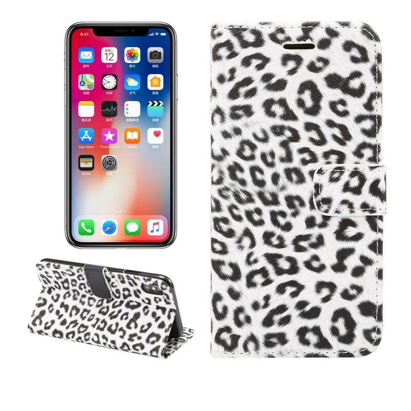 Lærdeksel Til iPhone XR Leopard