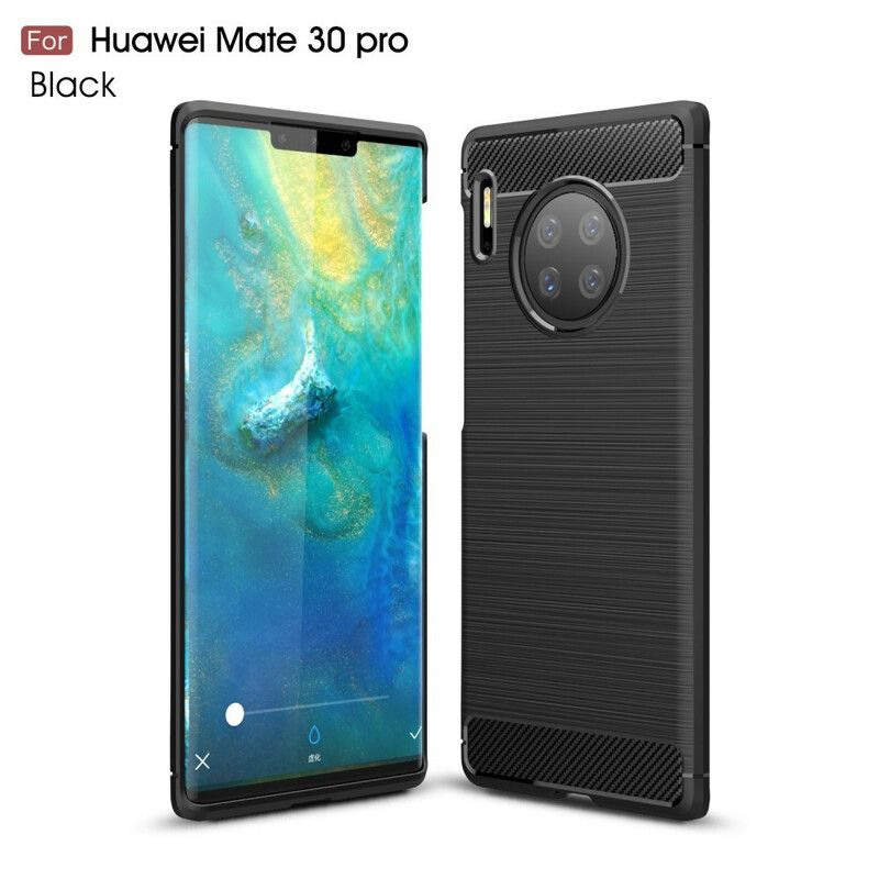 Deksel Til Huawei Mate 30 Pro Børstet Karbonfiber