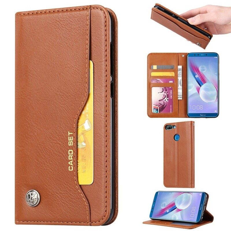 Beskyttelse Deksel Til Honor 9 Lite Folio Deksel Faux Leather Card Holder